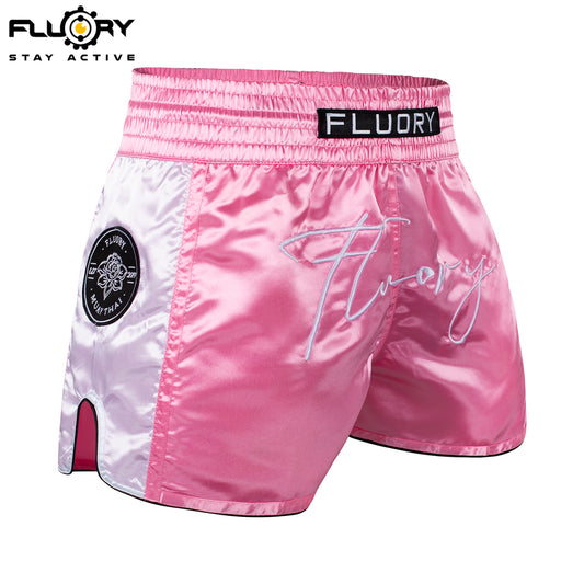 FLUORY Muay Thai Shorts MTSF132 Pink