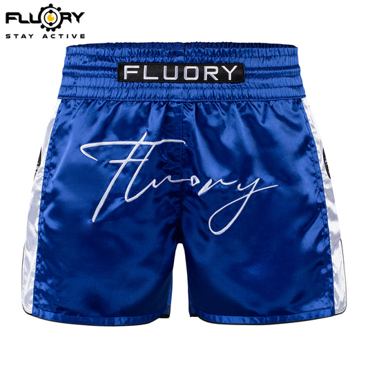 FLUORY Muay Thai Shorts MTSF132 Blue