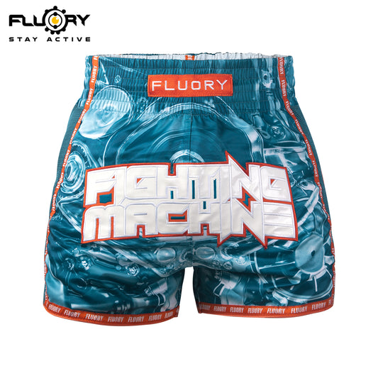 FLUORY Muay Thai Shorts MTSF127 Blue
