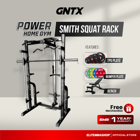 POWER HOME GYM GENETIX FIT SMITH SQUAT RACK