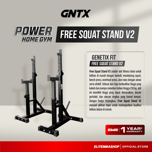 POWER HOME GYM GENETIX FREE SQUAT STAND V2