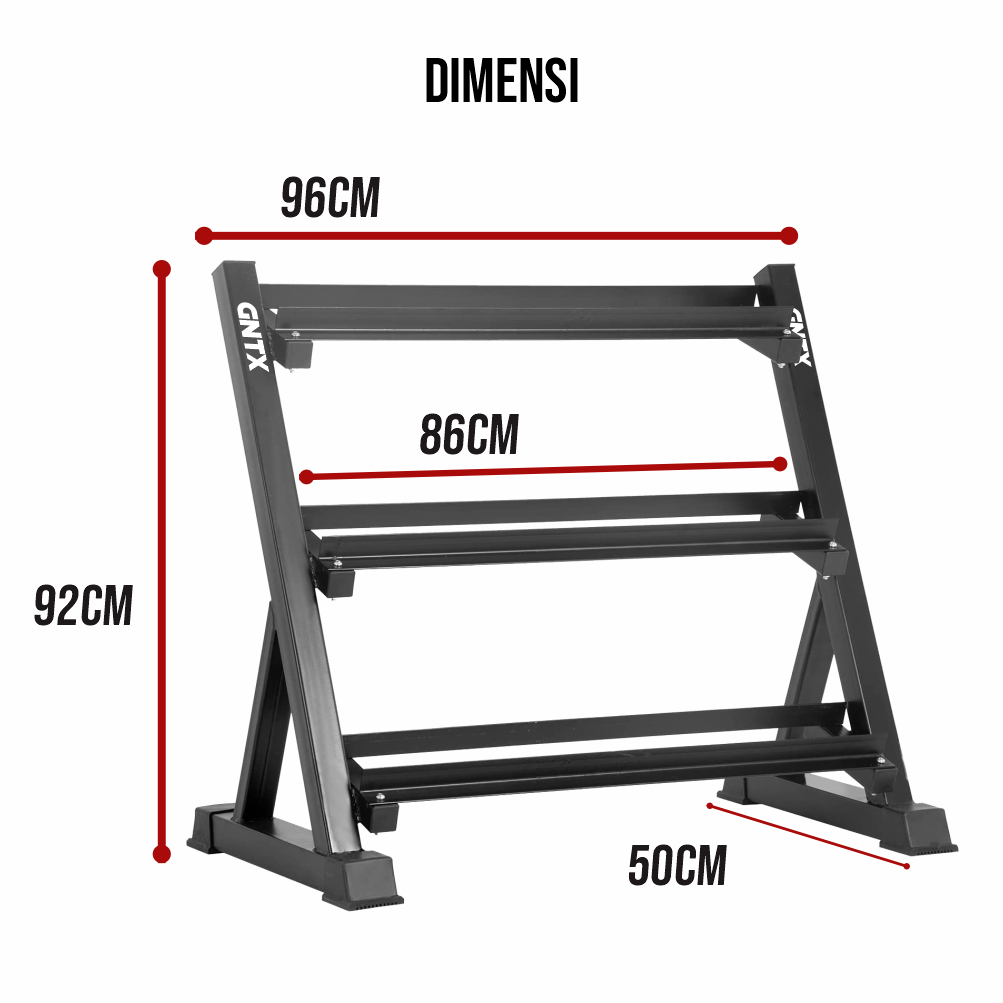 GENETIX FIT 3-Layer Dumbbell Rack 1.1