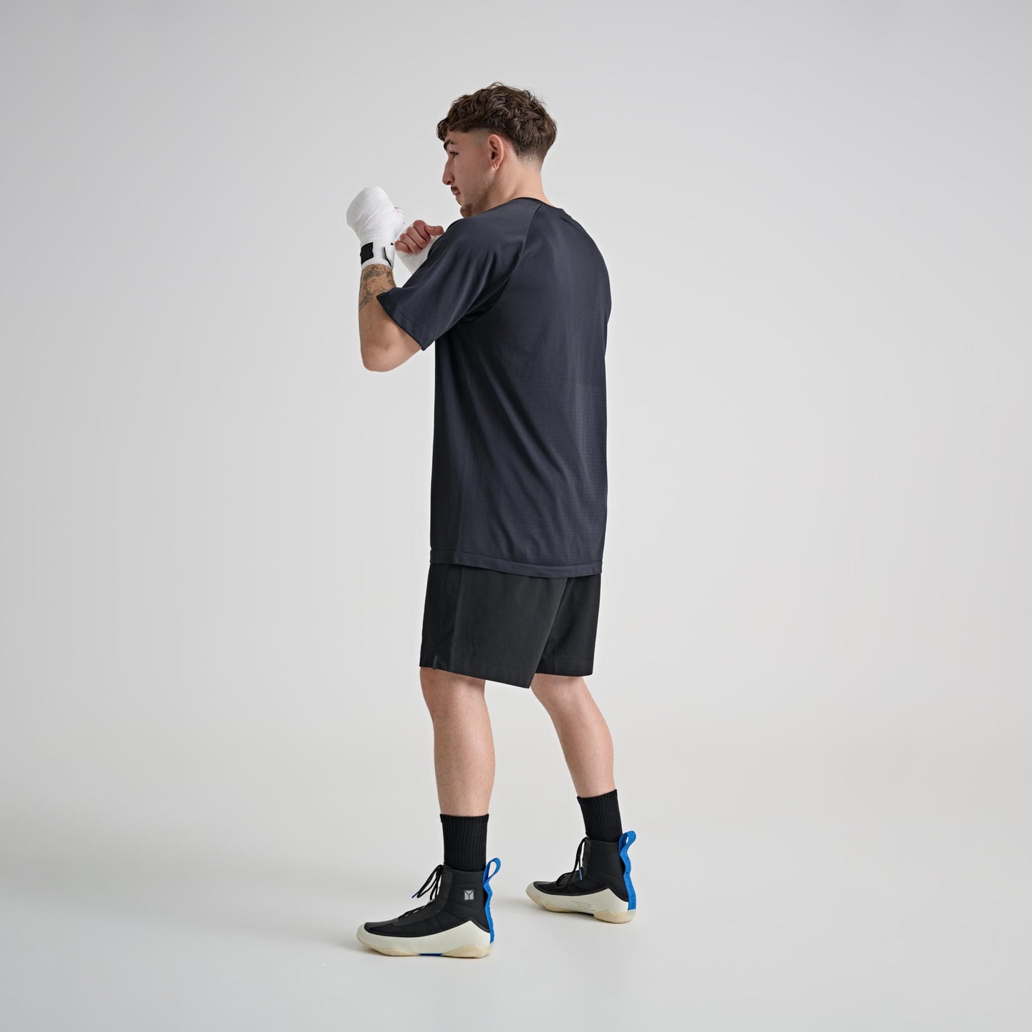 YAMMY FLUX MID BOXING SHOES BlackBone