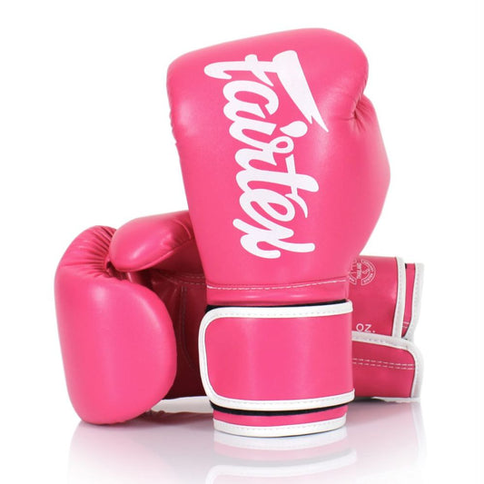 FAIRTEX Boxing Gloves BGV14 PinkWhitePiping