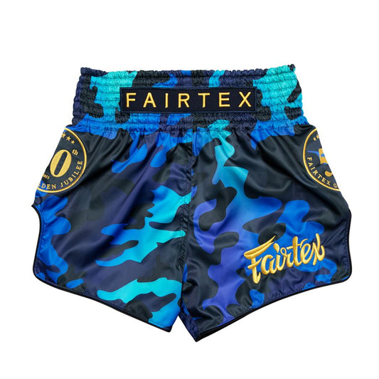 FAIRTEX Slim Cut Muaythai Shorts Golden Jubille Luster BS1916