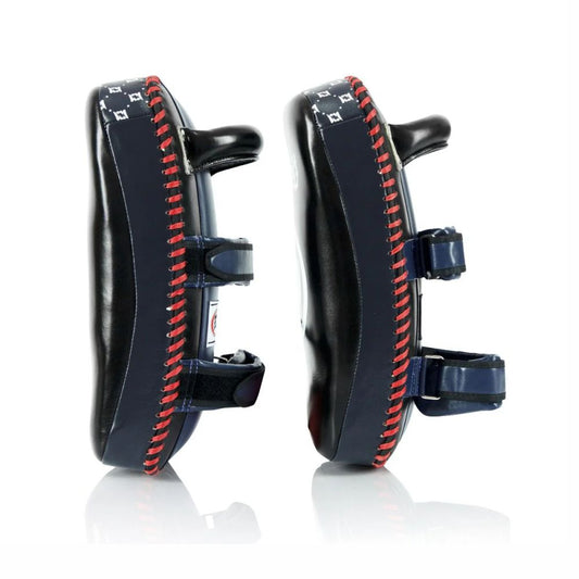 FAIRTEX Standard Kick Pads Curve (Pair) - BlackBlue KPLC2
