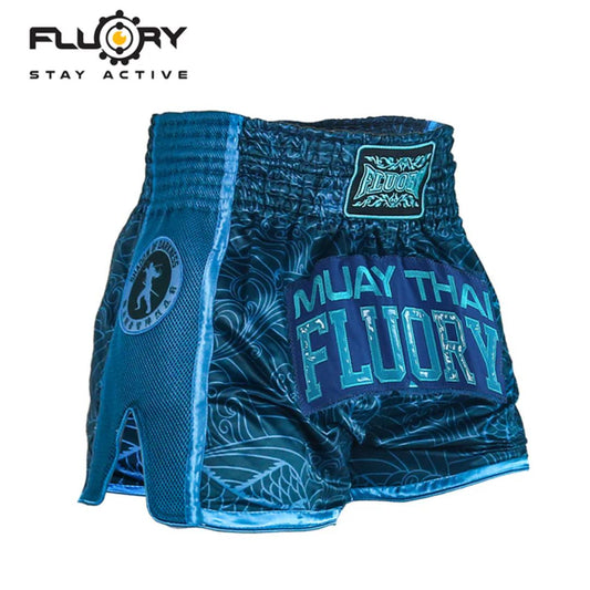 FLUORY Muay Thai Short MTSF69 Dark blue