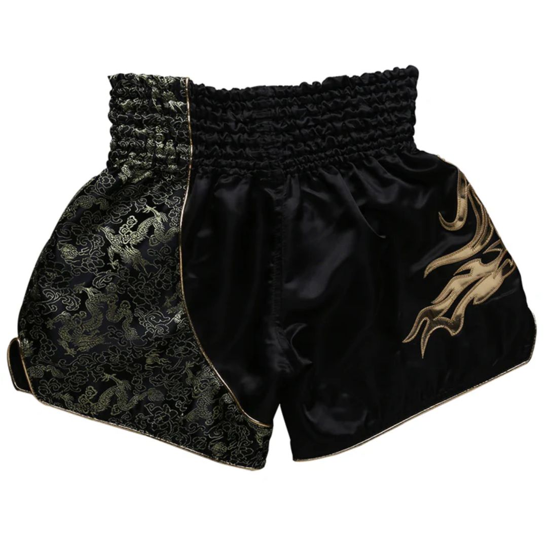FLUORY Muay Thai Short MTSF15 Black Gold