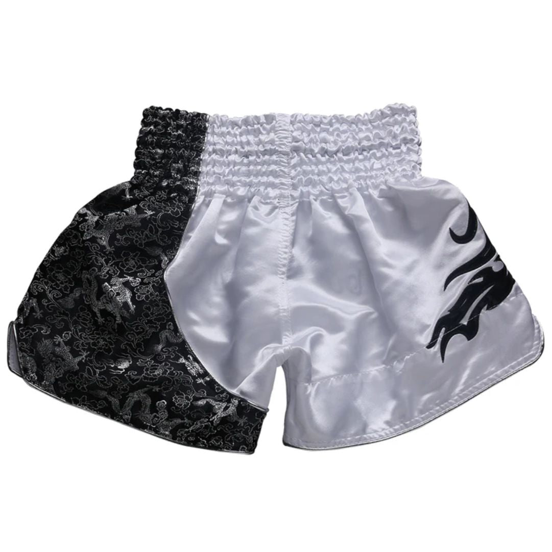 FLUORY Muay Thai Short MTSF15 White
