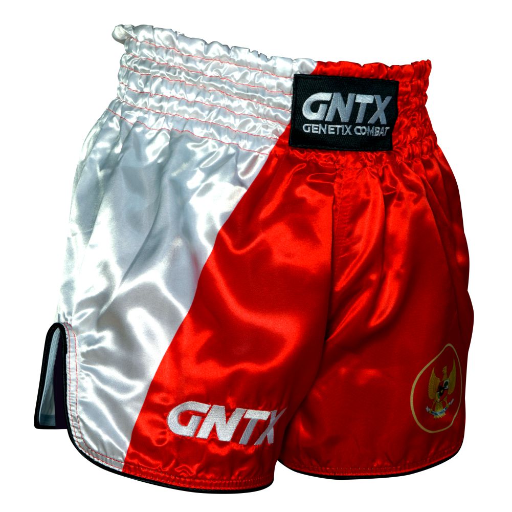 GENETIX GNTX GARUDA MUAY THAI SHORTS REDWHITE