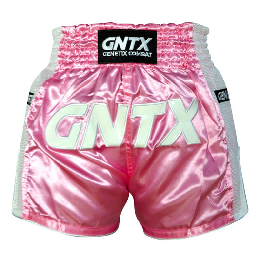 GENETIX GNTX PRIME MUAY THAI SHORTS PINKWHITE