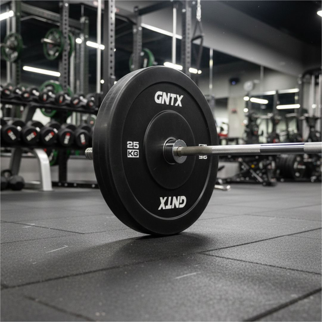 GENETIX FIT Black Training Bumper Plate 15KG (Pair)