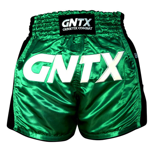 GENETIX GNTX PRIME MUAY THAI SHORTS GREEN