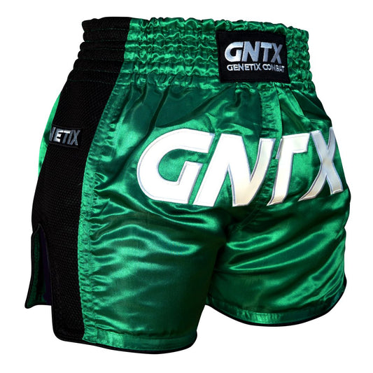 GENETIX GNTX PRIME MUAY THAI SHORTS GREEN