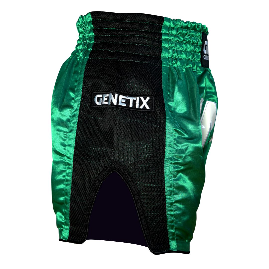 GENETIX GNTX PRIME MUAY THAI SHORTS GREEN