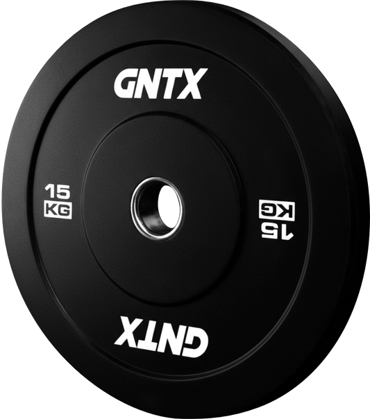 GENETIX FIT Black Training Bumper Plate 15KG (Pair)