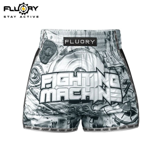 FLUORY Muay Thai Shorts MTSF127 Black