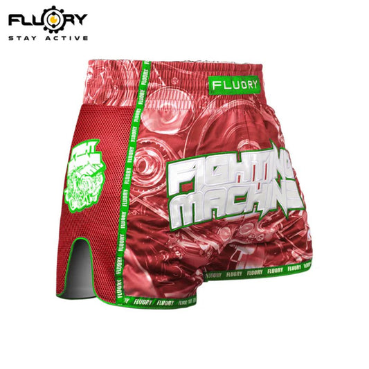FLUORY Muay Thai Shorts MTSF127 Red