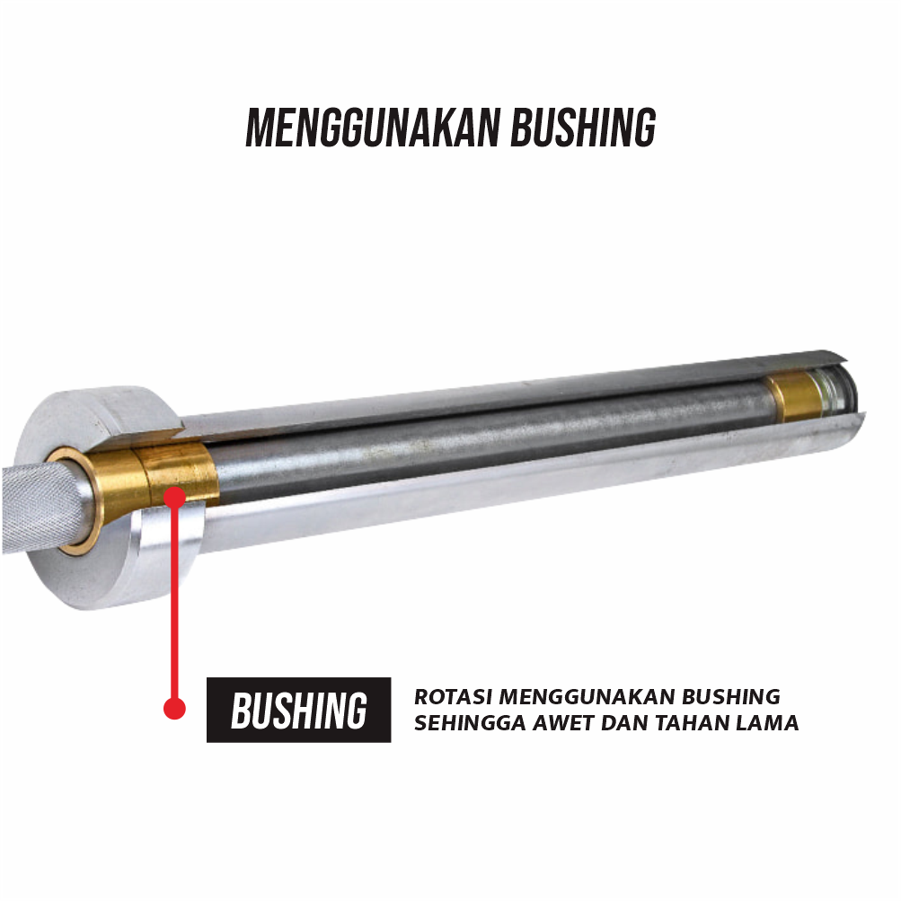 GENETIX FIT Original Barbell 2.2m