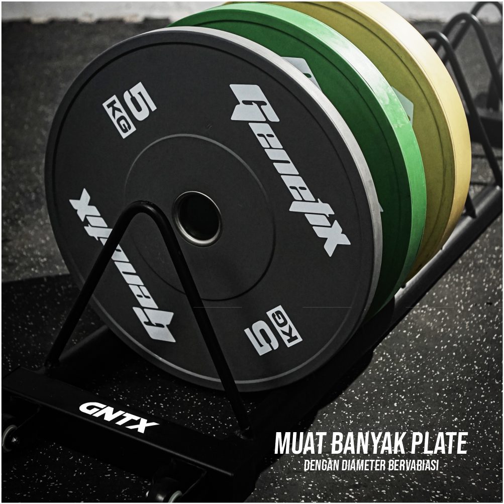 GENETIX FIT Horizontal Weight Plate Storage (Round Tube)