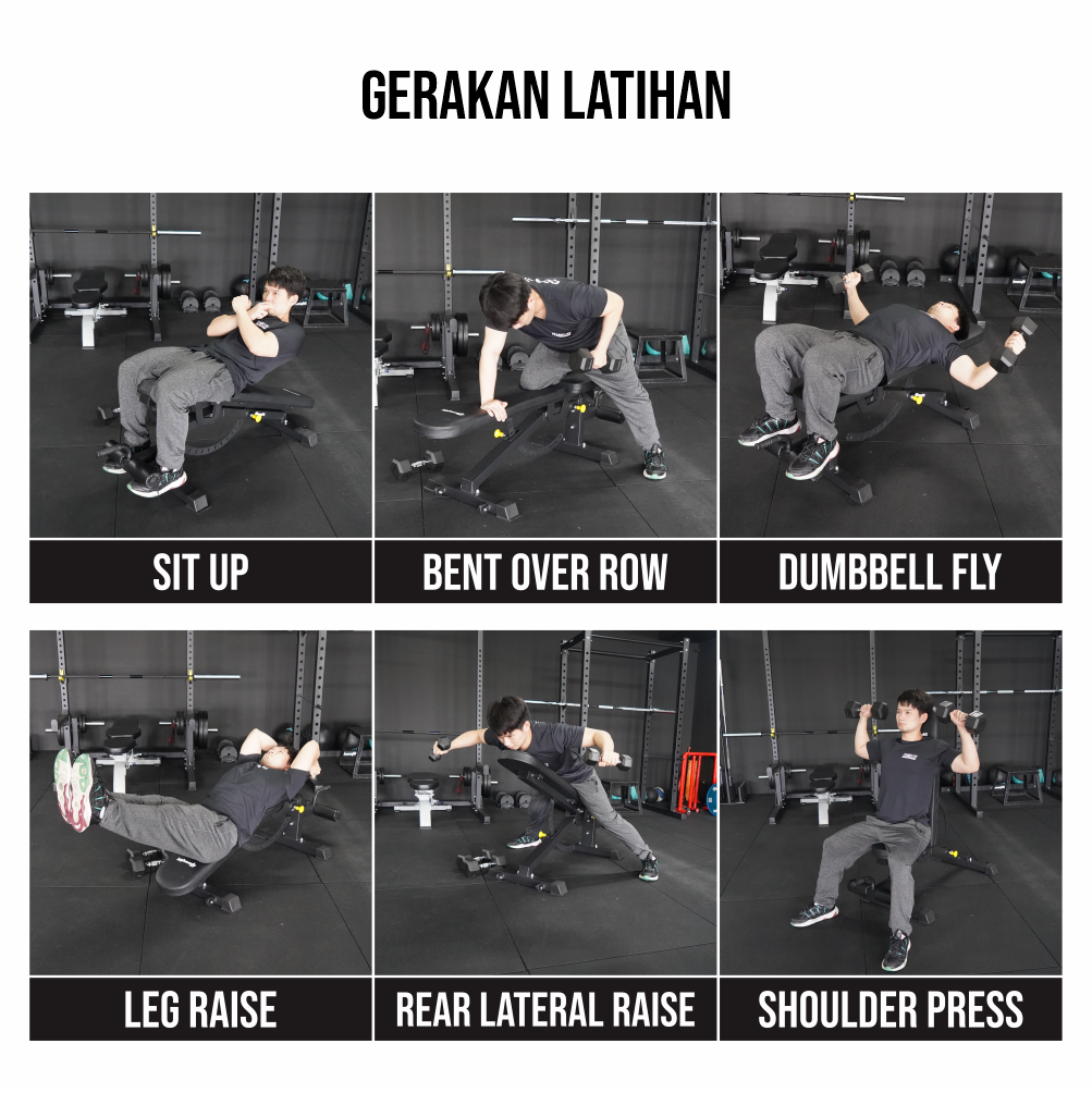 GENETIX FIT Flat Incline Decline Bench 2.2