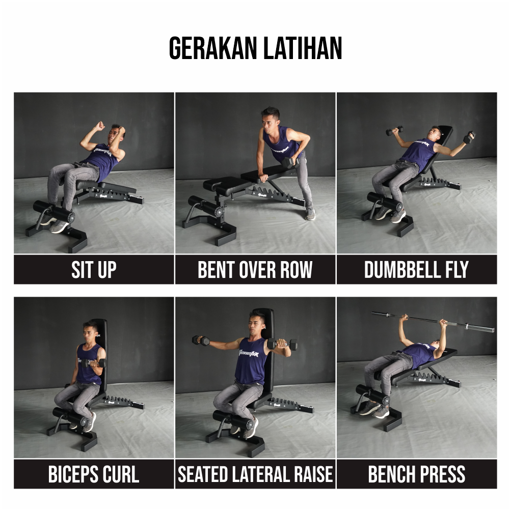 GENETIX FIT Flat Incline Decline Bench 3.1