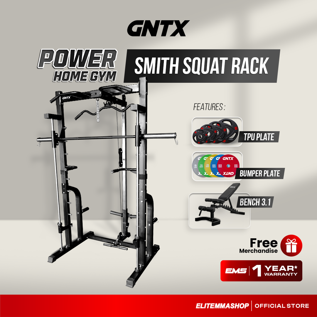 POWER HOME GYM GENETIX FIT SMITH SQUAT RACK