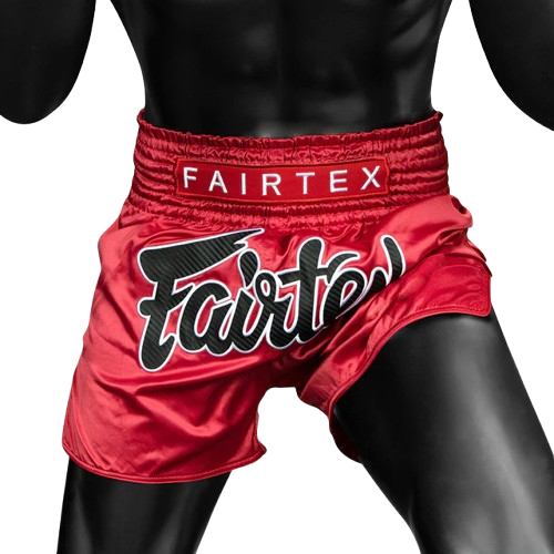 FAIRTEX Slim Cut Muaythai Shorts Red Diamond BS1936