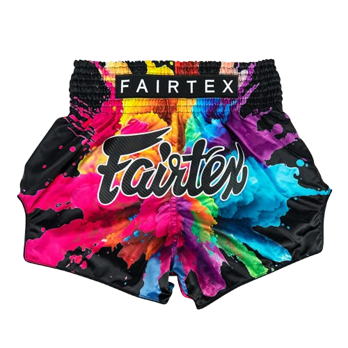 FAIRTEX Slim Cut Muaythai Shorts Black Funky Soul BS1940
