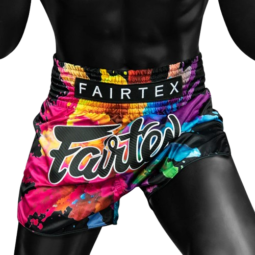 FAIRTEX Slim Cut Muaythai Shorts Black Funky Soul BS1940