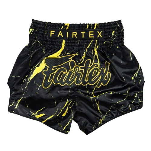 FAIRTEX Slim Cut Muaythai Shorts Black Marble BS1947