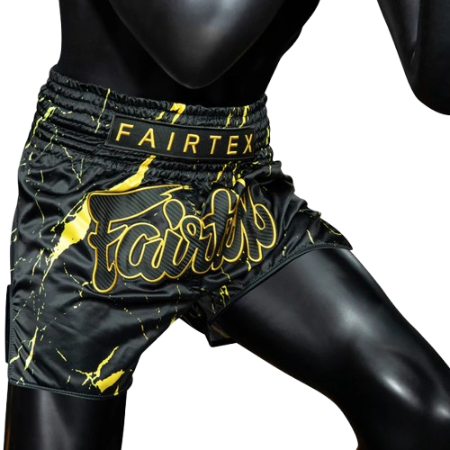 FAIRTEX Slim Cut Muaythai Shorts Black Marble BS1947