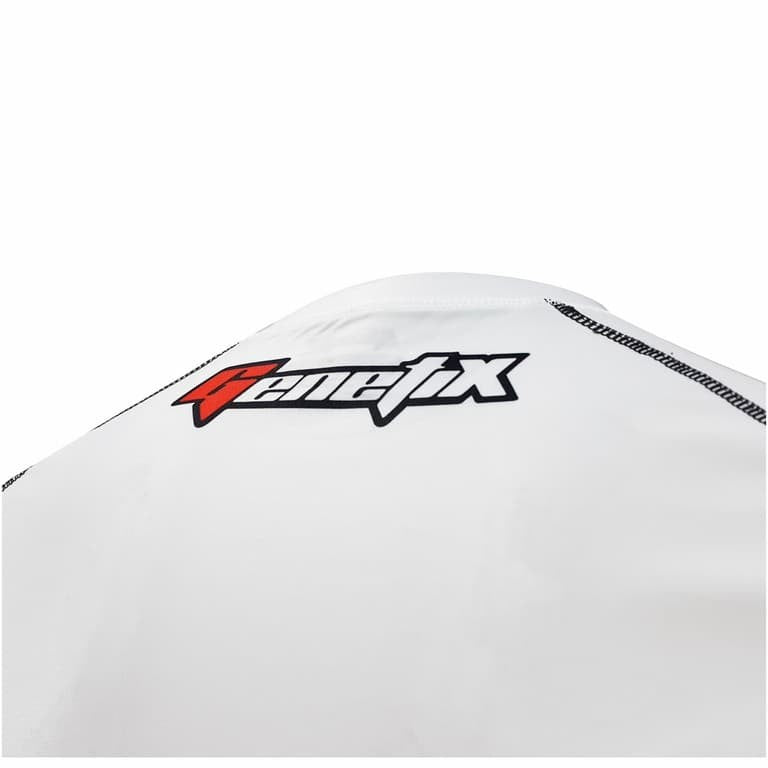 GENETIX INITIAL Rashguard LS RG001 WhiteBlack