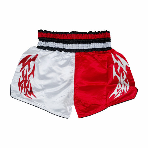 GENETIX MS0106 MUAY THAI SHORT RedSilver