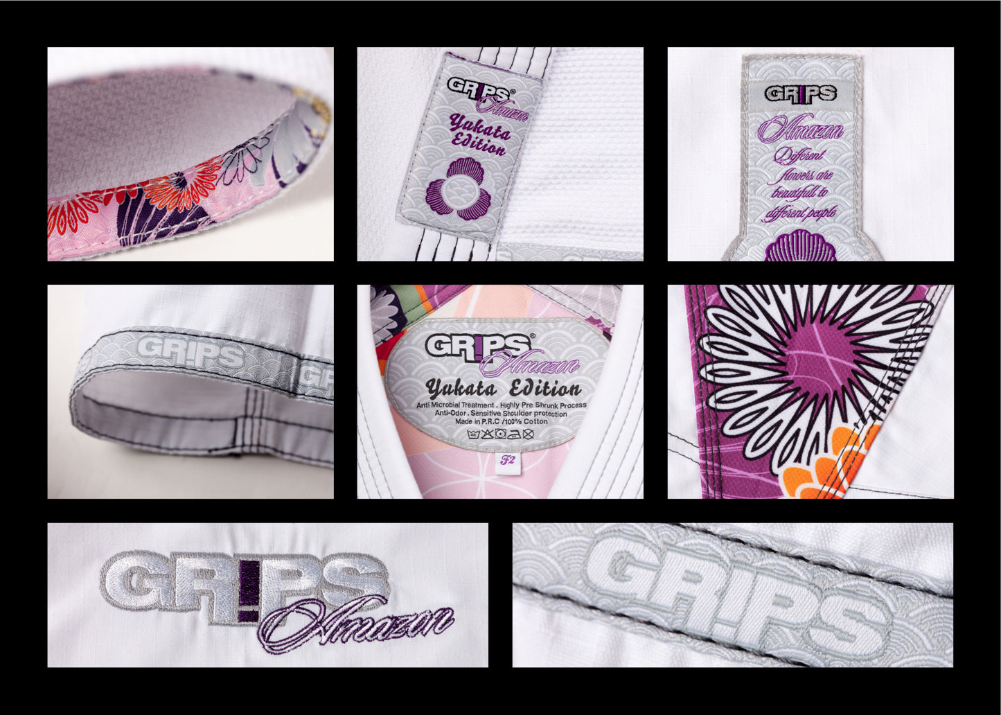 GRIPS BJJ GI - Amazona - White