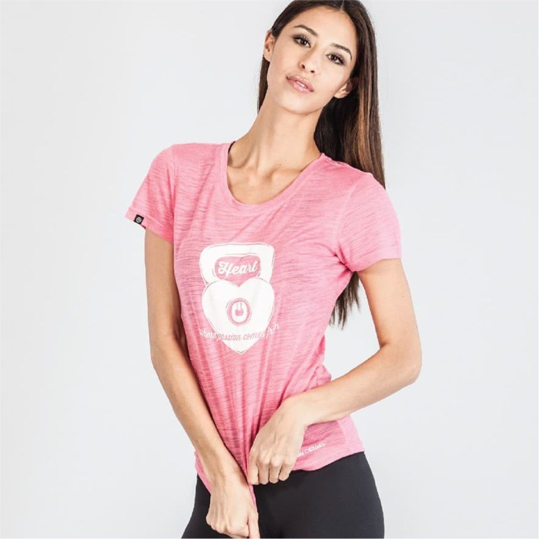 GRIPS Ladies Kettle Bell Tshirt - Pink