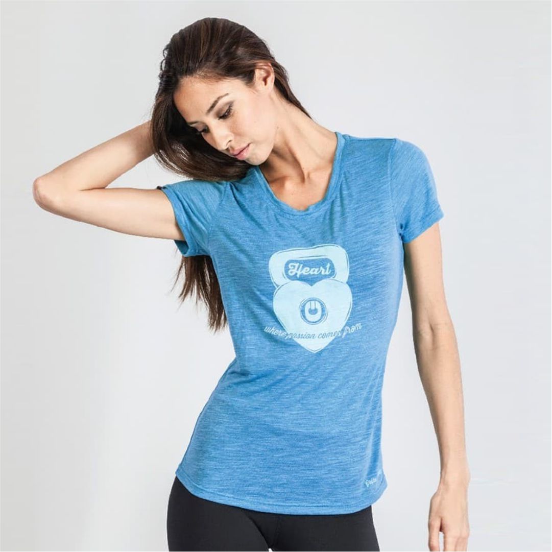 GRIPS Ladies Kettle Tee Shirt - BLUE