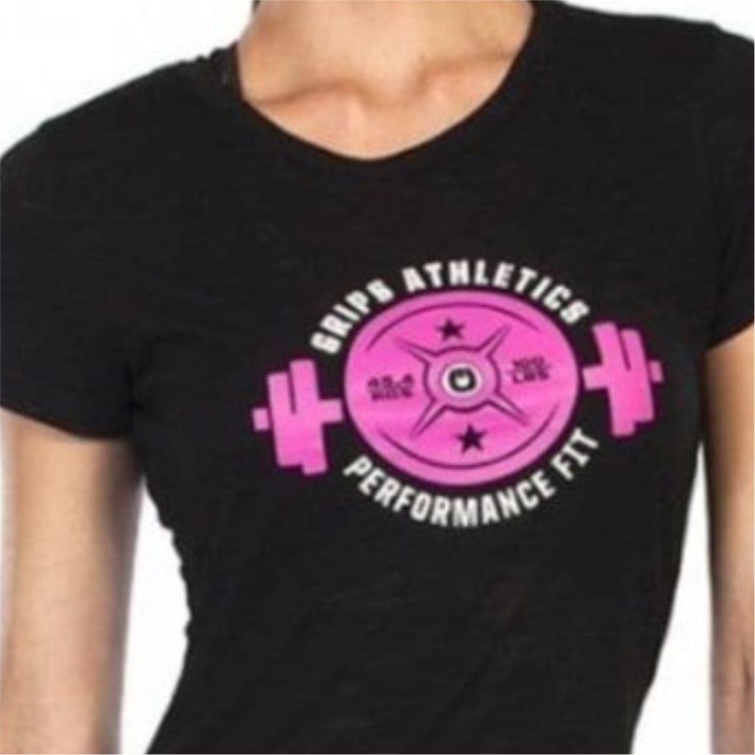 GRIPS Ladies Weight TEE Shirt BLACK