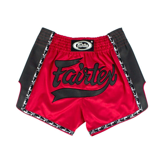 FAIRTEX Slim Cut Muaythai Shorts BS1703 - RedBlack