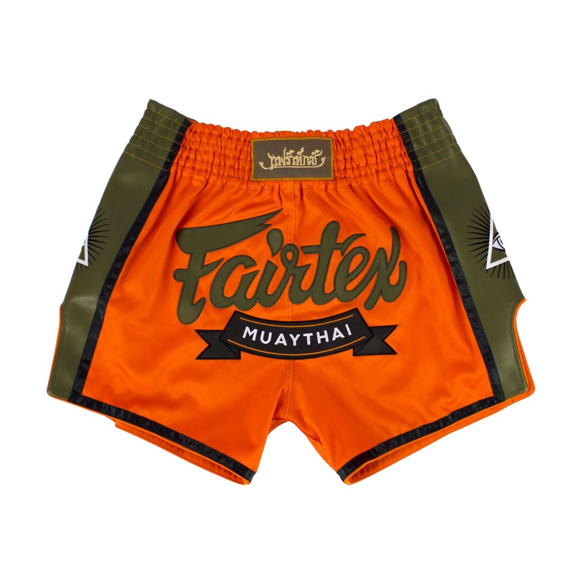 FAIRTEX Slim Cut Muaythai Shorts BS1705 - OrangeGreen