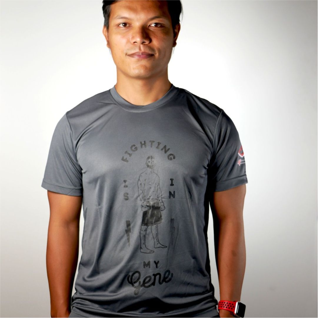 GENETIX FIGHTING GENE Tshirt Dark Grey
