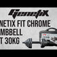 GENETIX FIT Chrome Dumbbell Set 30KG