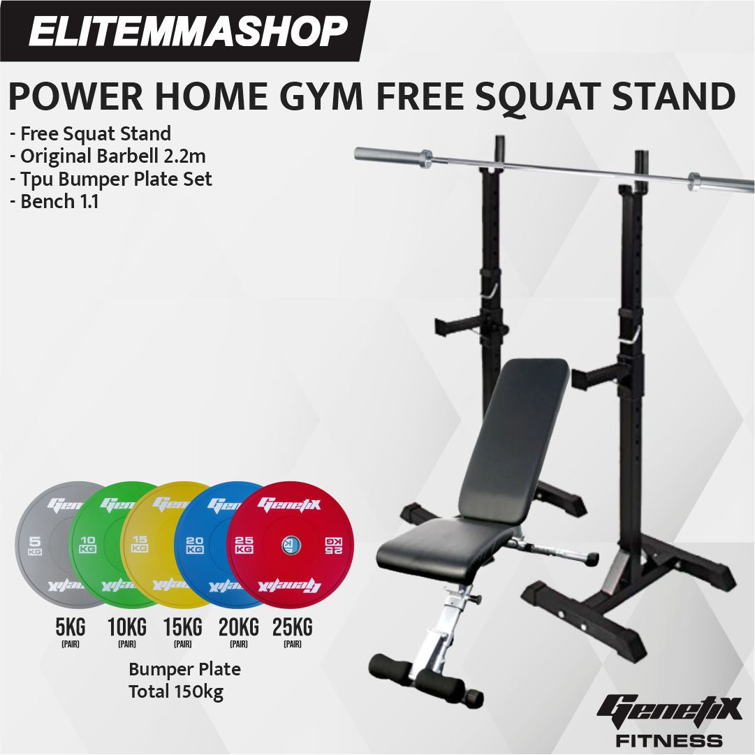 POWER HOME GYM GENETIX FREE SQUAT STAND