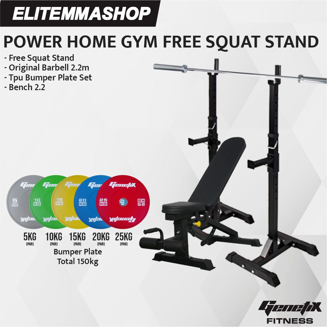 POWER HOME GYM GENETIX FREE SQUAT STAND