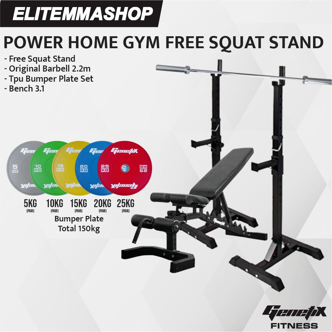 POWER HOME GYM GENETIX FREE SQUAT STAND