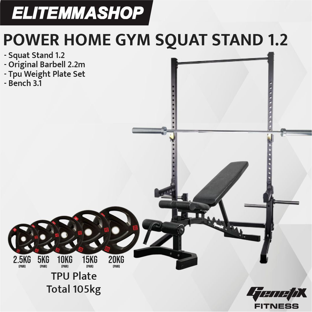 POWER HOME GYM GENETIX SQUAT STAND 1.2