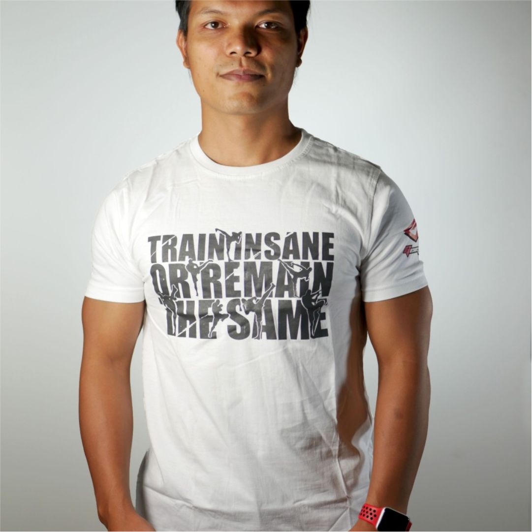 GENETIX TRAIN INSANE Tshirt White