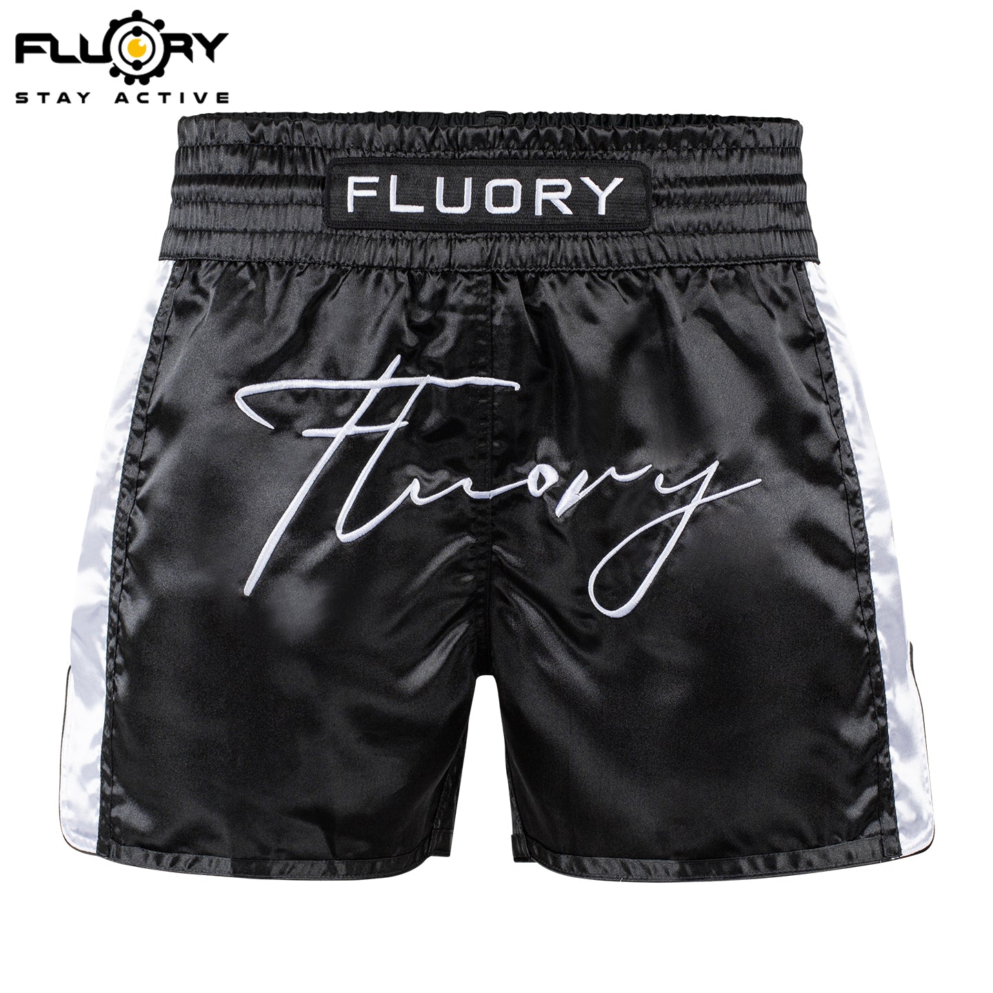 FLUORY Muay Thai Shorts MTSF132 Black