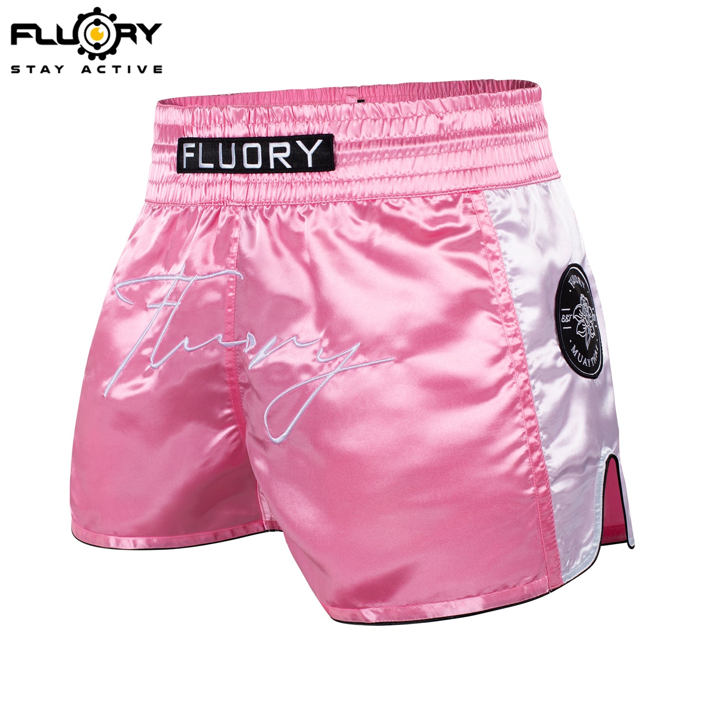 FLUORY Muay Thai Shorts MTSF132 Pink