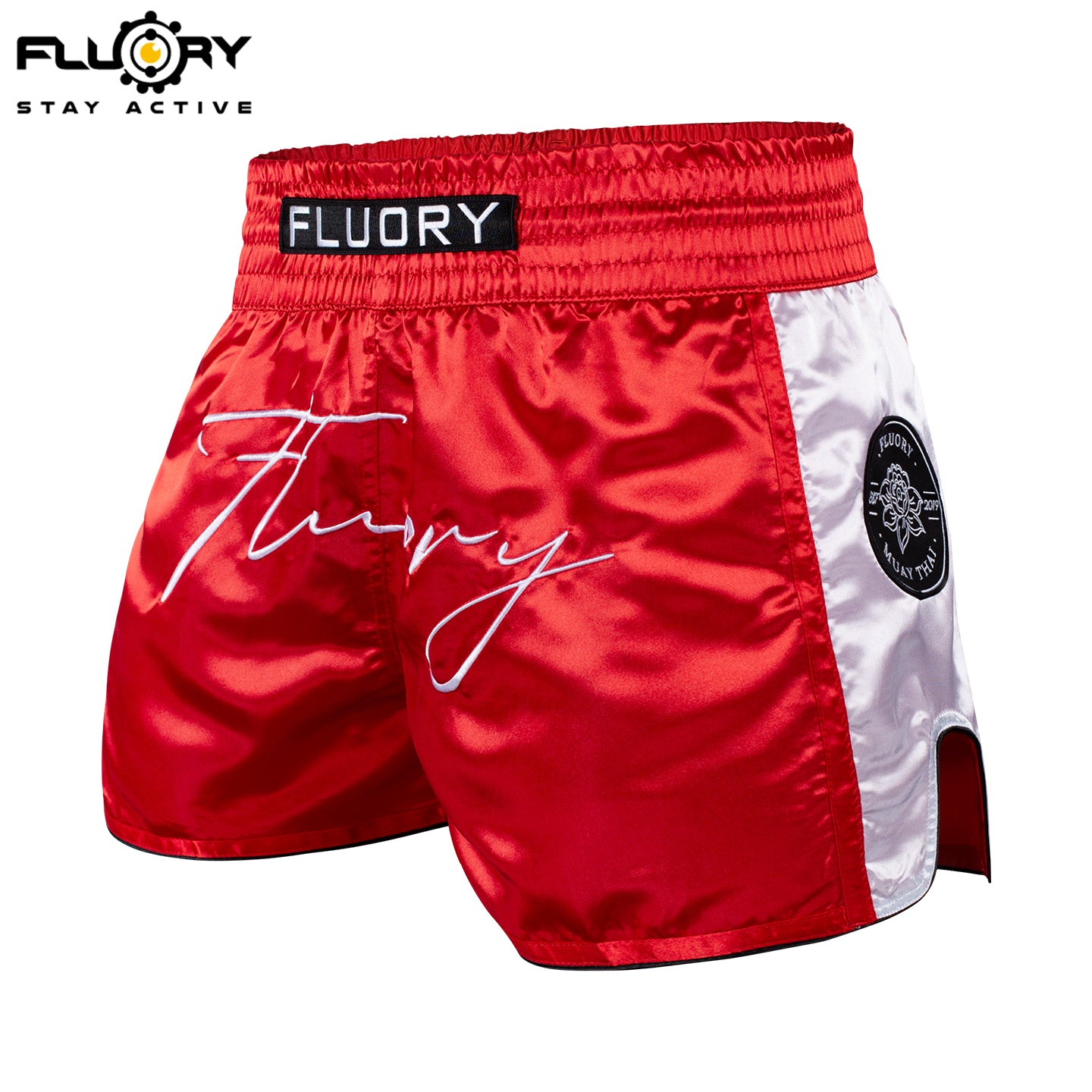 FLUORY Muay Thai Shorts MTSF132 Red